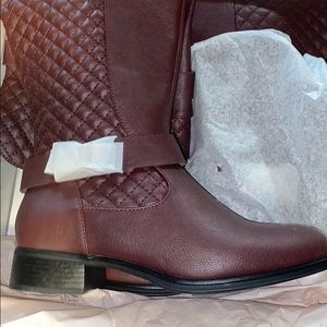 Keswick burgundy Flat boots